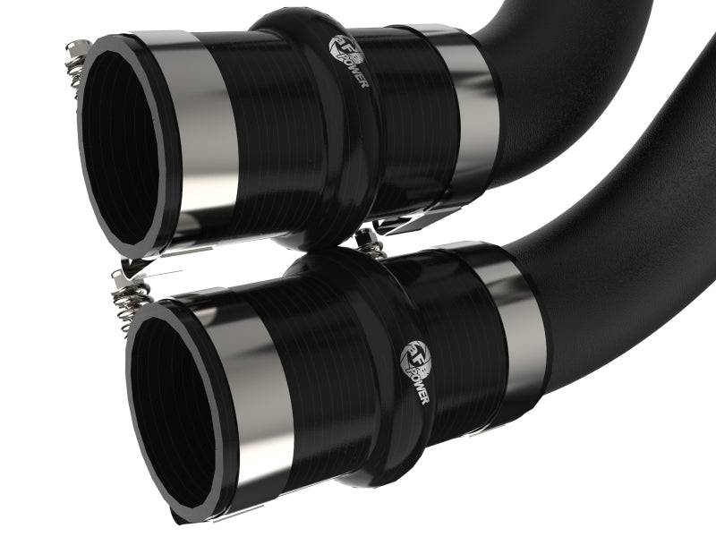 aFe 21-22 Ford F-150/Raptor V6-3.5L (tt) BladeRunner 2.5in Aluminum Hot Charge Pipe Black - My Store