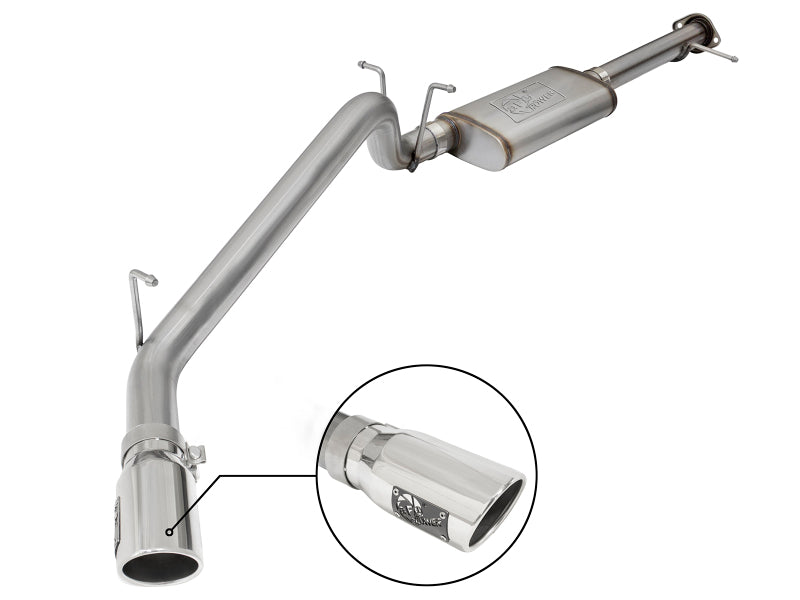 aFe MACH Force-Xp 3.0in 304 SS Cat-Back Exhaust w/ Polished Tip 17-18 GM Colorado/Canyon - Mammoth Racing -