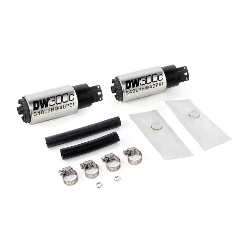 DeatschWerks 340lph DW300C Compact Fuel Pump w/ 99-04 Ford Lightning Set Up Kit (w/o Mounting Clips) - Mammoth Racing -
