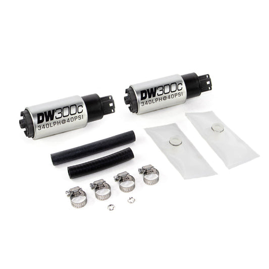 DeatschWerks 340lph DW300C Compact Fuel Pump w/ 99-04 Ford Lightning Set Up Kit (w/o Mounting Clips) - Mammoth Racing -