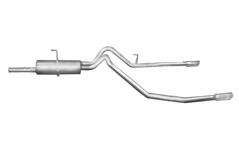 Gibson 03-06 Toyota Tundra SR5 4.7l 2.5in Cat-Back Dual Split Exhaust - Aluminized - Mammoth Racing -