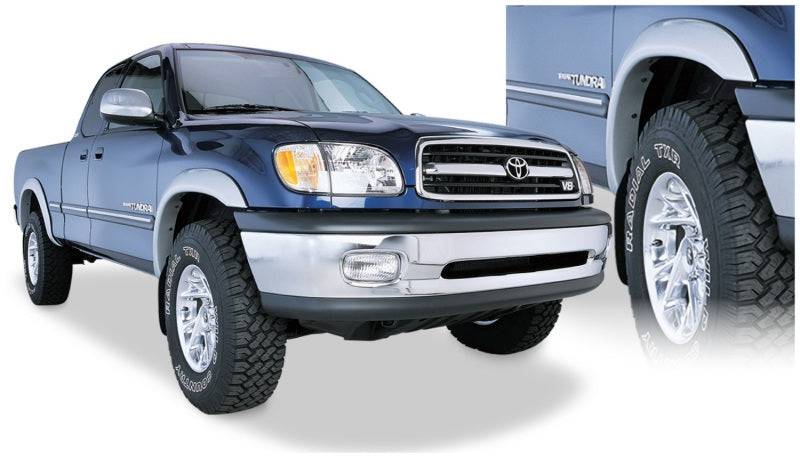 Bushwacker 03-06 Toyota Tundra Standard Cab Fleetside Extend-A-Fender Style Flares 4pc - Black - Mammoth Racing -