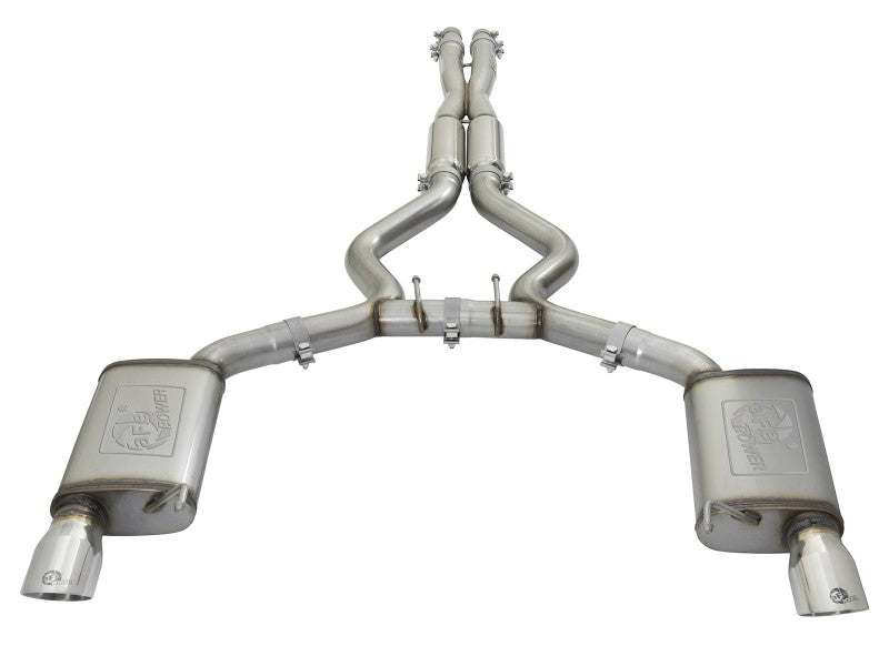 aFe 20-22 Audi RS6 Avant V8 4L(tt) MACH Force-Xp 3in to 2.5in 304 SS Cat-Back Exhaust w/Polished Tip - Mammoth Racing -