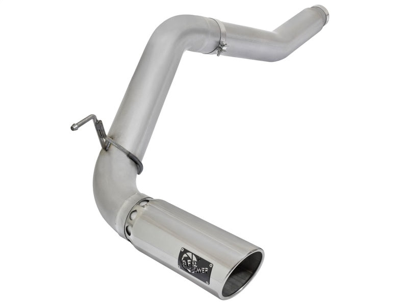 aFe Atlas Exhaust 5in DPF-Back Exhaust Aluminized Steel 2016 Nissan Titan XD V8-5.0L w/ Polished Tip - Mammoth Racing -