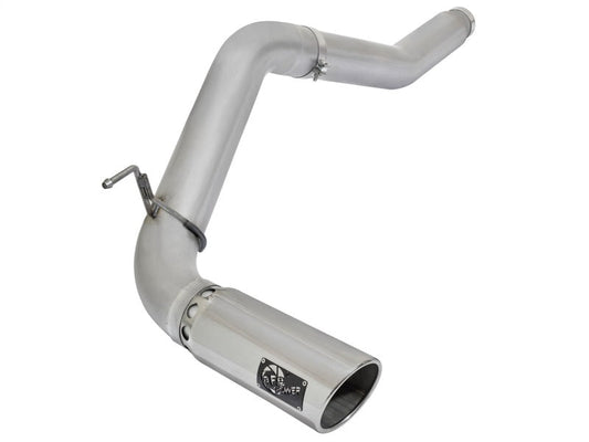 aFe Atlas Exhaust 5in DPF-Back Exhaust Aluminized Steel 2016 Nissan Titan XD V8-5.0L w/ Polished Tip - Mammoth Racing -