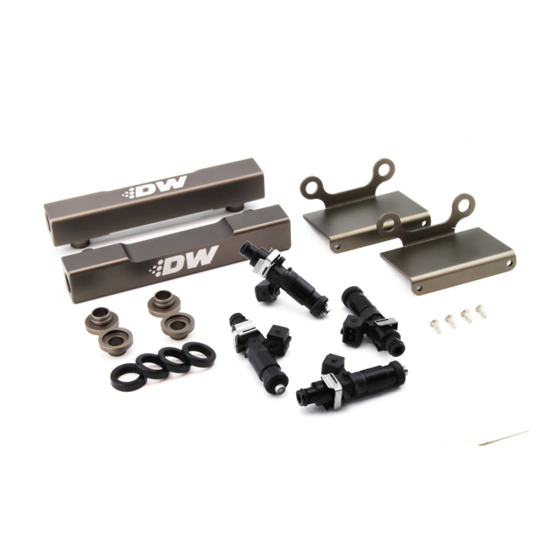 DeatschWerks 04-06 Subaru STI/LGT Side Feed to Top Feed Fuel Rail Conv Kit w/ 1200cc Injectors - Mammoth Racing -