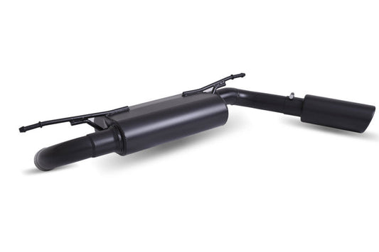 Gibson 18-22 Jeep Wrangler JL Rubicon 3.6l 2.5in Cat-Back Single Exhaust - Black Elite (Ceramic) - Mammoth Racing -