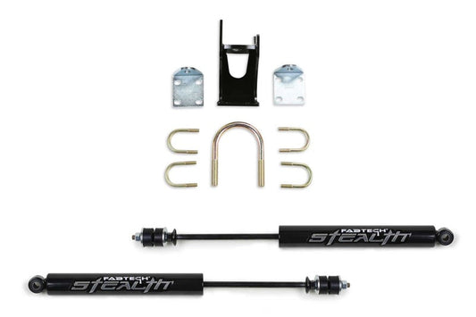 Fabtech 05-21 Ford F250/350 4WD Dual Stealth Steering Stabilizer Kit - Opposing Style - My Store