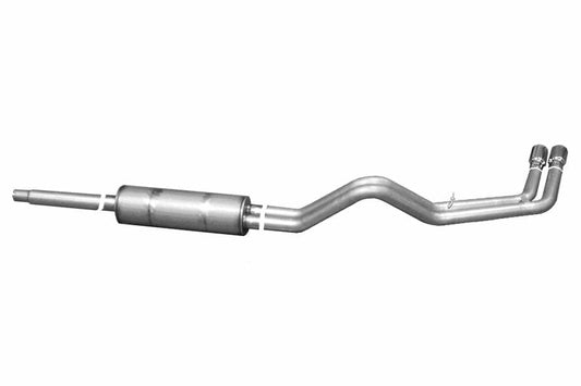 Gibson 87-92 Ford F-150 Custom 4.9l 2.5in Cat-Back Dual Sport Exhaust - Aluminized - Mammoth Racing -