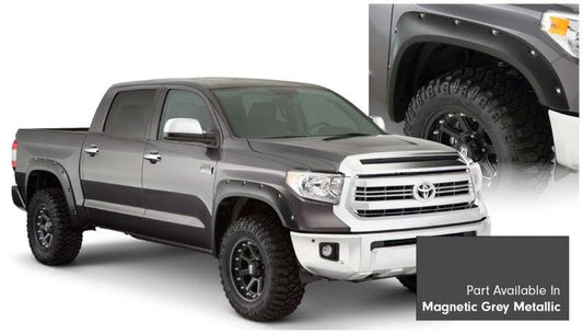 Bushwacker 16-18 Toyota Tundra Fleetside Pocket Style Flares 4pc - Magnetic Grey - Mammoth Racing -