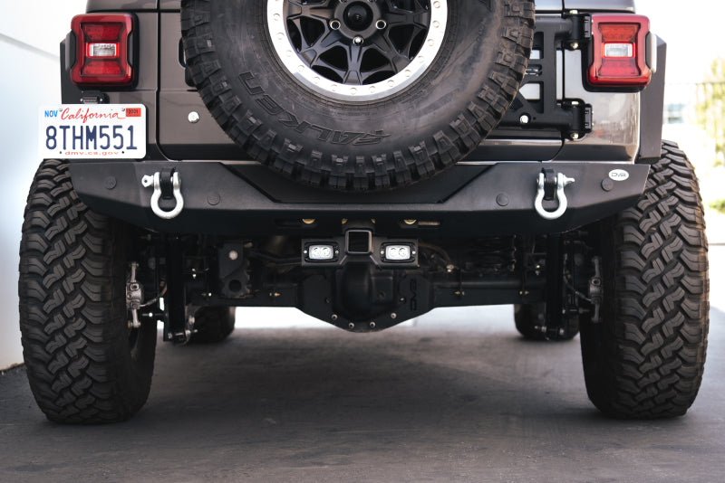 DV8 Offroad 07-21 Jeep Wrangler (JK/JL) Bolt-On Hitch w/ Lights - Mammoth Racing -