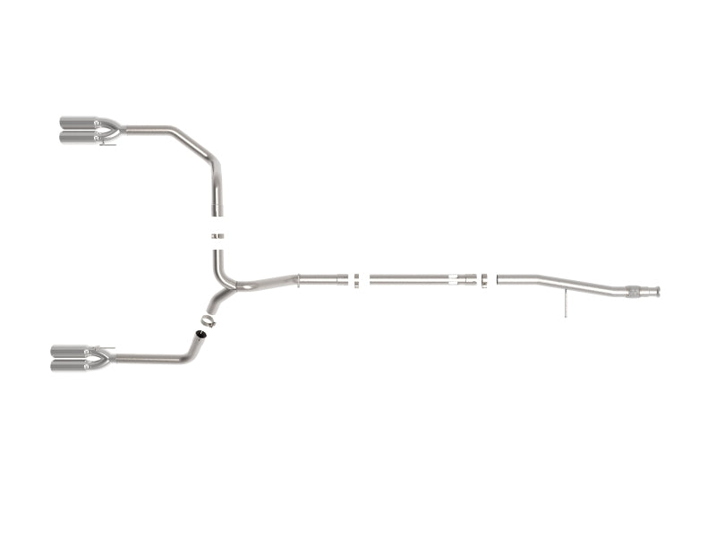 aFe Vulcan Series 3in 304SS DPF-Back 20-21 GM Trucks L6-3.0L (td) LM2 - Dual Polished Tip - Mammoth Racing -