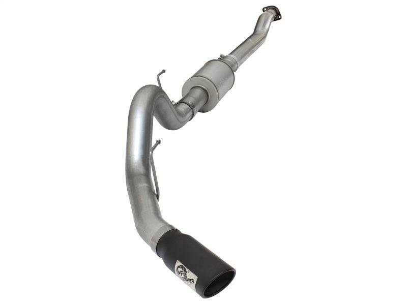 aFe Atlas Exhausts 4in Cat-Back Aluminized Steel Exhaust Sys 2015 Ford F-150 V6 3.5L (tt) Black Tip - My Store