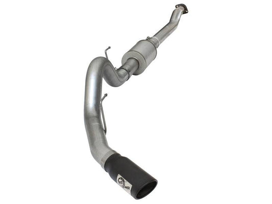 aFe Atlas Exhausts 4in Cat-Back Aluminized Steel Exhaust Sys 2015 Ford F-150 V6 3.5L (tt) Black Tip - My Store