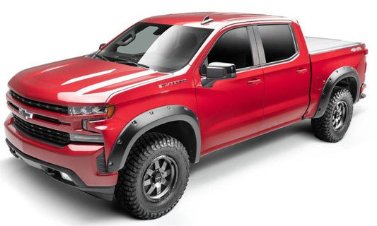 Bushwacker 19-21 Chevrolet Silverado 1500 Pocket Style Flares 4pc - Black - Mammoth Racing -