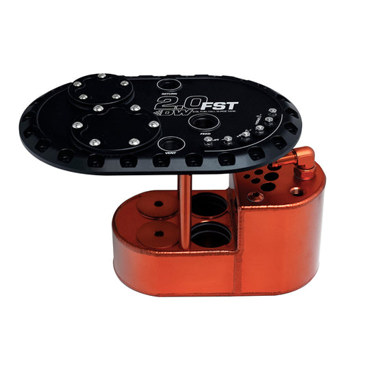 Deatschwerks 2.0L Staged Fuel Cell Universal Surge Tank (Fits 4 DW200/DW300/DW400 Fuel Pumps) - Mammoth Racing -