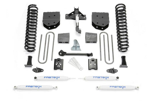 Fabtech 05-07 Ford F250 4WD w/o Factory Overload 6in Basic Sys w/Perf Shks - Mammoth Racing -