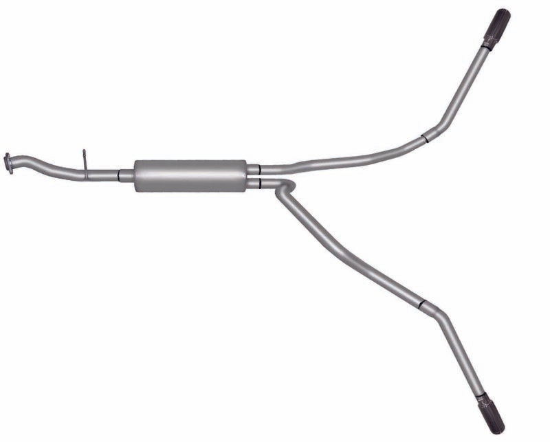 Gibson 99-01 Chevrolet Silverado 1500 Base 4.3l 2.5in Cat-Back Dual Extreme Exhaust - Aluminized - Mammoth Racing -