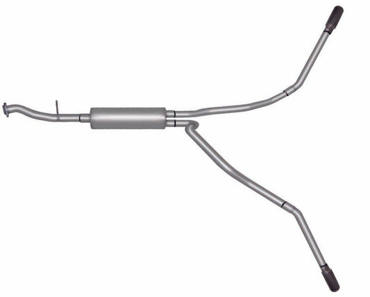 Gibson 99-01 Chevrolet Silverado 1500 Base 4.3l 2.5in Cat-Back Dual Extreme Exhaust - Aluminized - Mammoth Racing -