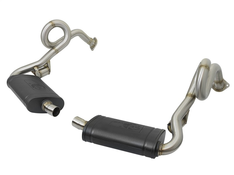 aFe MACHForce XP 13-15 Porsche Cayman S/Boxster S (981) H6-3.4L 2-2.5in. SS Cat-Back Exhaust System - Mammoth Racing -