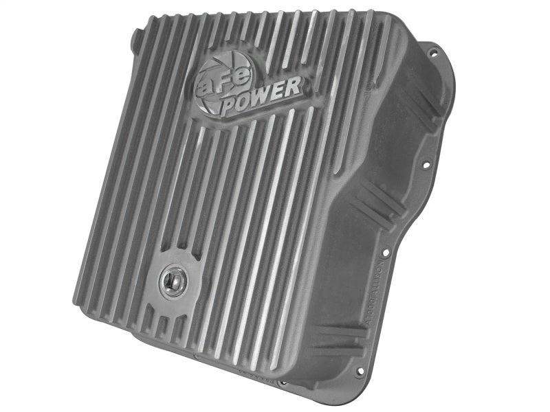 afe Transmission Pan Cover (Raw); GM Diesel Trucks 01-14 V8-6.6L (td) - Mammoth Racing -