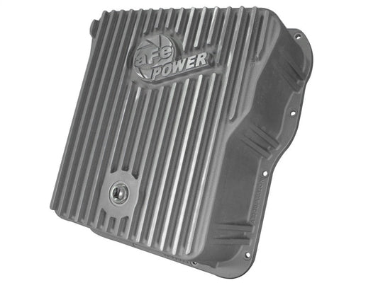 afe Transmission Pan Cover (Raw); GM Diesel Trucks 01-14 V8-6.6L (td) - Mammoth Racing -