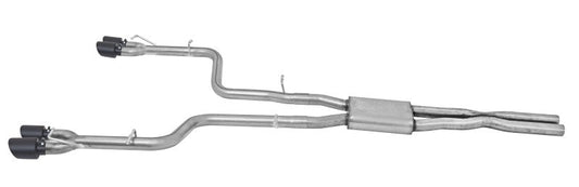 Gibson 15-16 Dodge Challenger R/T 5.7l 2.5in Cat-Back Dual Exhaust - Black Elite (Ceramic) - Mammoth Racing -