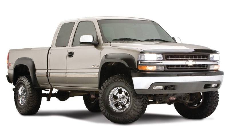 Bushwacker 07-07 Chevy Silverado 1500 Classic Fleetside Extend-A-Fender Style Flares 4pc - Black - Mammoth Racing -