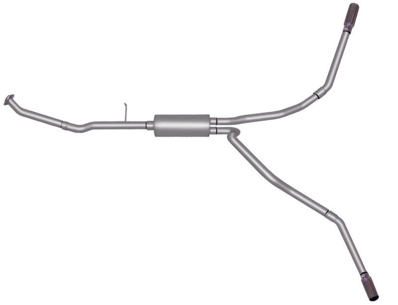 Gibson 99-05 Chevrolet Silverado 1500 Base 4.3l 2.5in Cat-Back Dual Extreme Exhaust - Aluminized - Mammoth Racing -