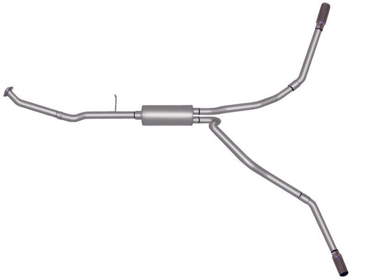 Gibson 99-05 Chevrolet Silverado 1500 Base 4.3l 2.5in Cat-Back Dual Extreme Exhaust - Aluminized - Mammoth Racing -
