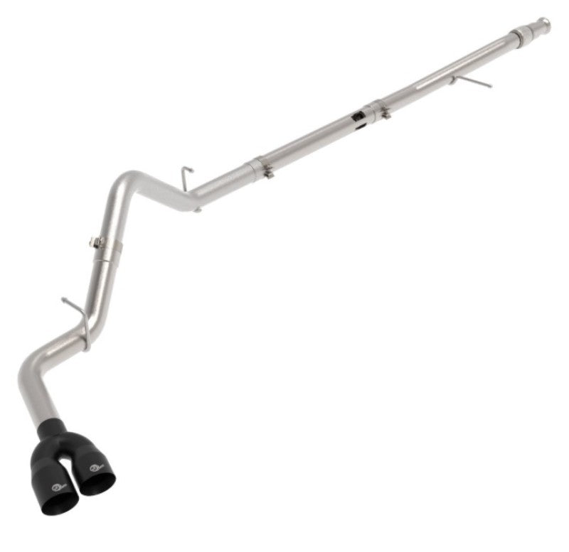 aFe Rebel XD Series 3in 304SS DPF-Back 20-21 GM Trucks L6-3.0L (td) LM2 - Dual Black Tip - Mammoth Racing -