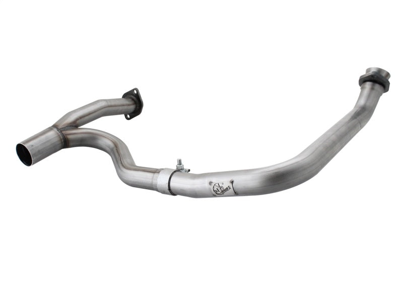 aFe Power Twisted Steel Y-Pipe Stainless Steel 2.5in 12-14 Jeep Wrangler V6 3.6L - Mammoth Racing -