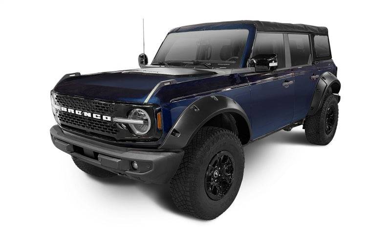 Bushwacker 2021+ Ford Bronco 4-Door Pocket Style Flares 4pc - Black - Mammoth Racing -
