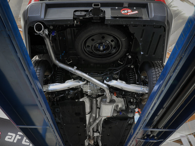 aFe 22-23 Ford Maverick EcoBoost L4 2.0L(t) Vulcan Series 2-1/2in 304 SS Cat-Back w/ Black Tip - Mammoth Racing -