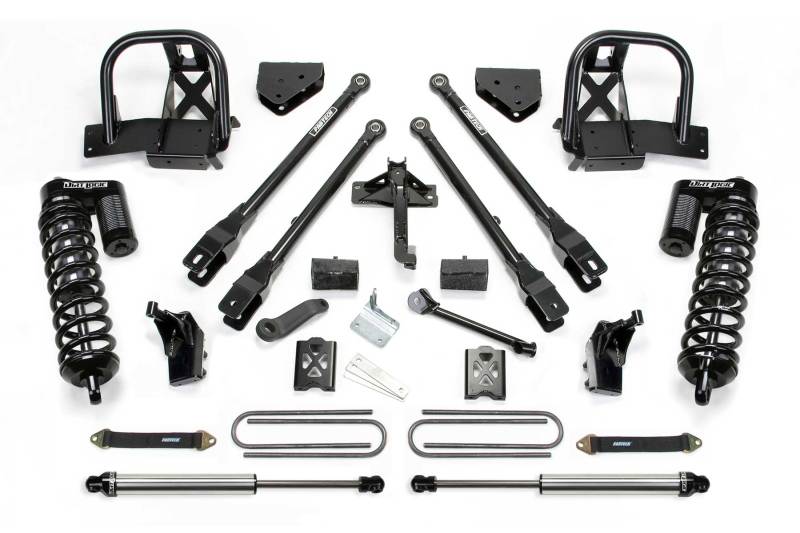 Fabtech 08-10 Ford F350 4WD 6in 4Link Sys w/Dlss 4.0 C/O & Rr Dlss - Mammoth Racing -