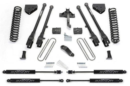 Fabtech 11-13 Ford F450/550 4WD 10 Lug 6in 4Link Sys w/Coils & Stealth - Mammoth Racing -
