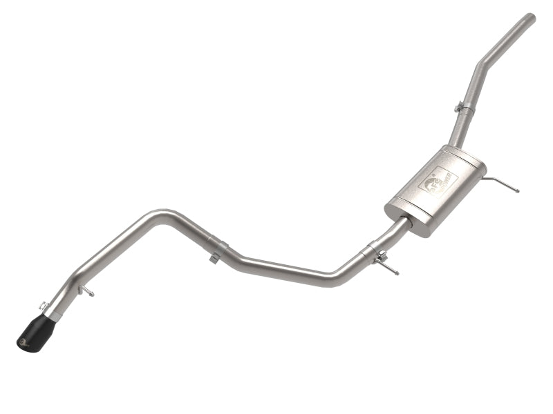 aFe 22-23 Ford Maverick EcoBoost L4 2.0L(t) Vulcan Series 2-1/2in 304 SS Cat-Back w/ Black Tip - Mammoth Racing -