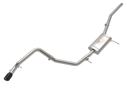 aFe 22-23 Ford Maverick EcoBoost L4 2.0L(t) Vulcan Series 2-1/2in 304 SS Cat-Back w/ Black Tip - Mammoth Racing -