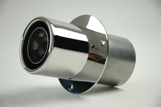 Gibson Marine Power Tip Muffler (Pair) Transom Mount - 4in Inlet/4in Length - Stainless - Mammoth Racing -