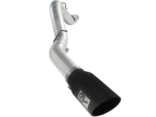 aFe Atlas Exhaust 5in DPF-Back Al Steel 11-13 GM Diesel Trucks V8-6.6L (td) LML (Blk Tip) - Mammoth Racing -