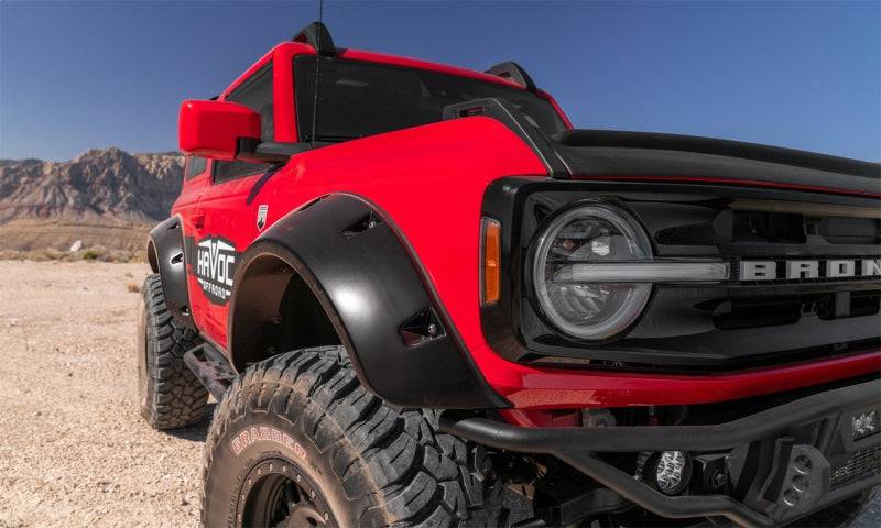 Bushwacker 2021+ Ford Bronco 4-Door Pocket Style Flares 4pc - Black - Mammoth Racing -