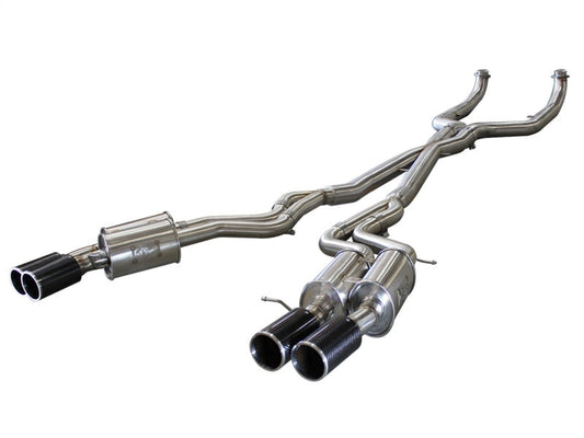 aFe MACHForce XP Exhaust 304SS Cat-Back w/ Carbon Fiber Tips 12-13 BMW M5 (F10) V8 4.4L (tt) - Mammoth Racing -