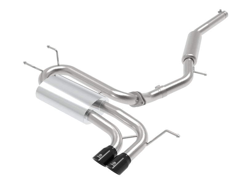aFe Takeda 2-1/2in SS-304 Cat-Back Exhausts w/ Black Tip 16-19 Mazda MX-5 Miata ND 2.0T - Mammoth Racing -