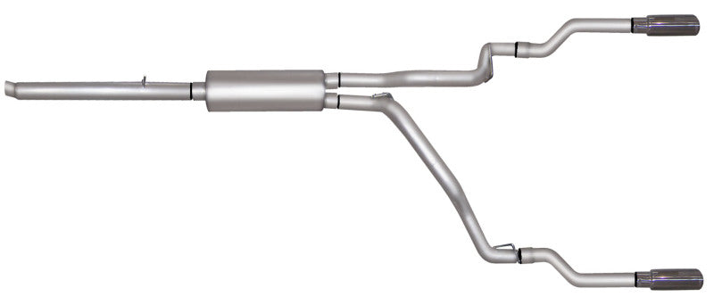 Gibson 05-07 Dodge Dakota Laramie 3.7l 2.5in Cat-Back Dual Split Exhaust - Stainless - Mammoth Racing -