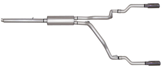 Gibson 05-07 Dodge Dakota Laramie 3.7l 2.5in Cat-Back Dual Split Exhaust - Stainless - Mammoth Racing -