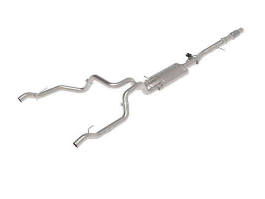 aFe Gemini XV 4in to Dual 3in 304 SS Cat-Back Exhaust w/ Cutout 19-21 GM Silverado/Sierra V8-6.2L - My Store