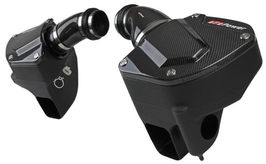 aFe Black Series Stage-2 Carbon Fiber Cold Air Intake System w/ Pro DRY S Media - 18-19 BMW M5 (F90) - Mammoth Racing -