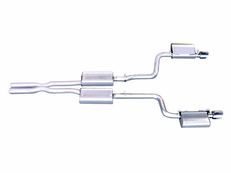 Gibson 05-15 Chrysler 300 C 5.7l 2.5in Cat-Back Dual Exhaust - Stainless - Mammoth Racing -