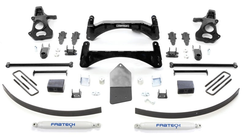 Fabtech 07-13 GM C1500 P/U w/o Autoride 2WD 6in Basic Sys w/Perf Shks - Mammoth Racing -