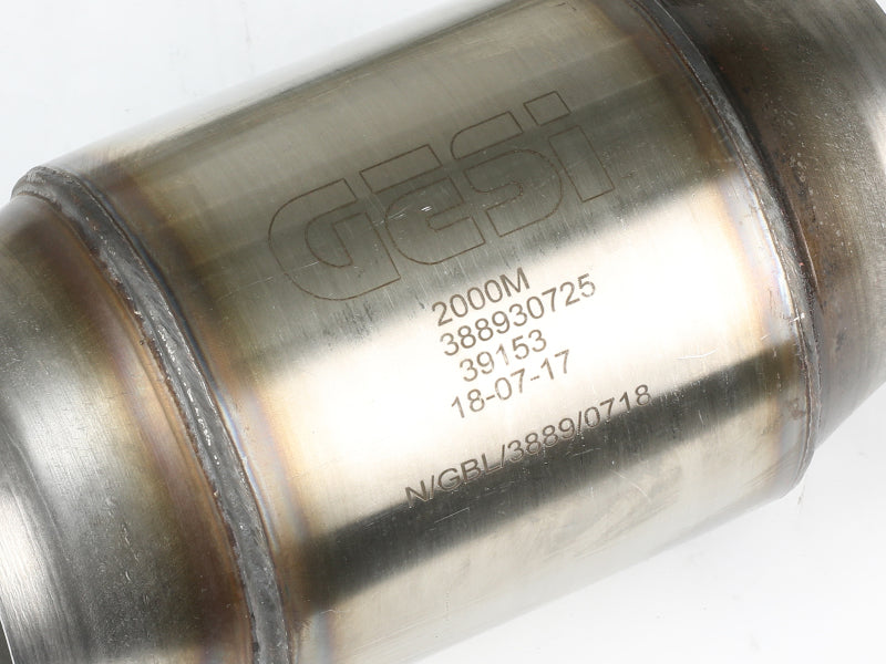 aFe 09-13 MINI Cooper S (R56) L4 1.6L (t) Twisted Steel Down Pipe 2-1/2in 304 Stainless Steel w/ Cat - Mammoth Racing -